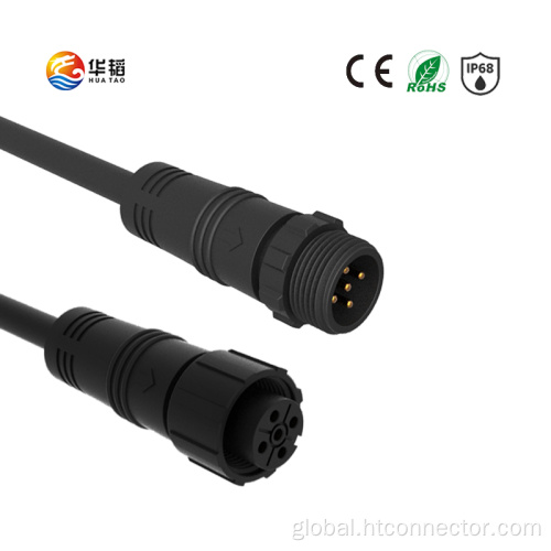 Ip68 M16 Waterproof Connector M16 Waterproof connector Nylon rubber nut straight head Manufactory